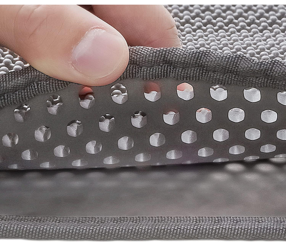 KATZENSTREUMATTE - Rutschfest in Grau